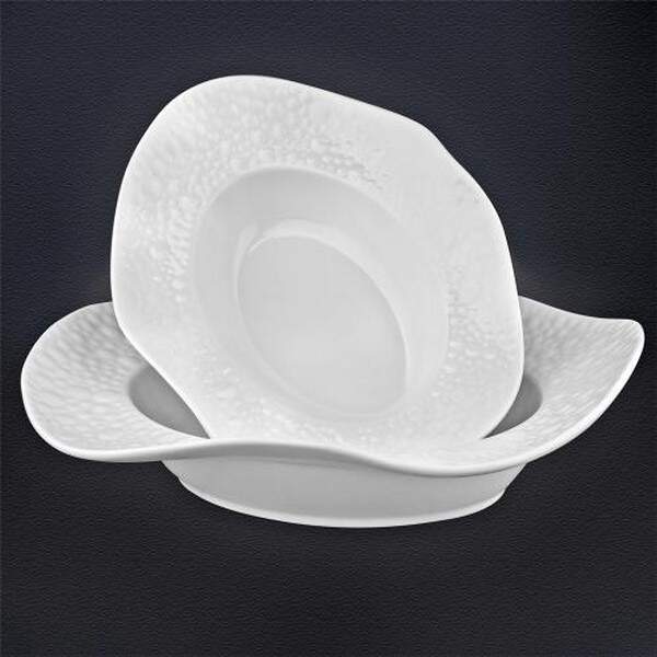 Блюдо порцеляна "Pimples" 26*18*8см MC4880-10 (20шт) (шт.)