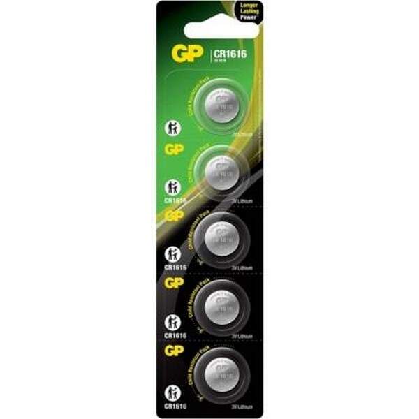 Батарейка GP дискова Lithium Button Cell 3.0V CR1216-7U5 літієві (шт.)