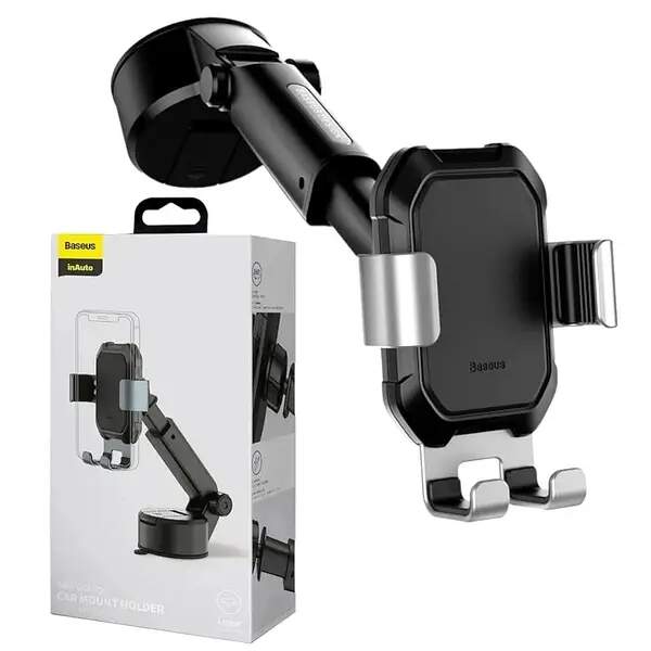 Кріплення  для телефону   Baseus Tank gravity car  holder with suction base Tarnish  (SUYL-TK01) (шт.)