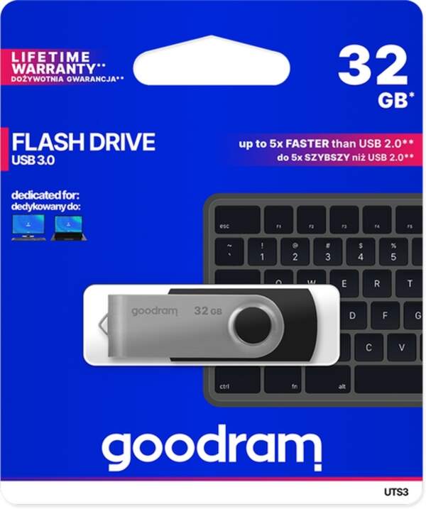 Good Ram  32Gb UTS3 (Twister) 3,2 Black(UTS3-0320K0R11) (шт.)