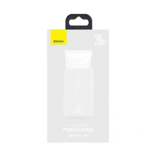 Power Bank Bipow Digital Display Fast Charge 30000mAh 20W White PPBD050402 (шт.)