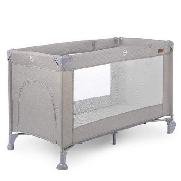 Манеж ME 1096 ACTIVE Perfect Gray (1шт) прямокутн.дитячий,2колеса,вхід-змійка,кишеня,кільце2шт,льон, (шт.)