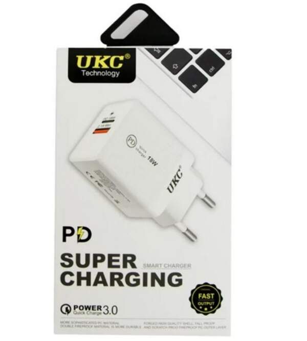 Адаптер Fast Charge 220v 18w PD 889 USB+type C (250) 6924 (шт.)