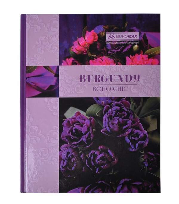 Книга обліку "BOHO CHIC" 96 арк/кліт.оф.(тв. лам. обкл), А4, фіолетовий BM.2400-207 (шт.)