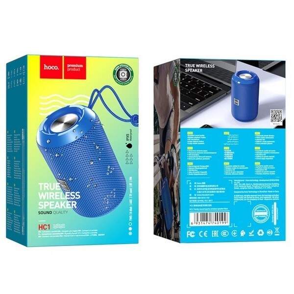 Портативна Bluetooth колонка HOCO HC1 Trendy sound sports wireless speaker blue (шт.)