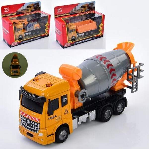 Будтехнiка XG877-A62ABC (36шт) метал, інерц, 1:43, 16см, звук, світло, рухливі деталі,гумові колеса, (шт.)