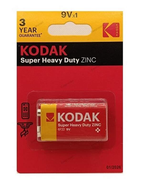 Kodak  крона 9v  (100шт\ящ) блiстер (20 шт.уп) (шт.)