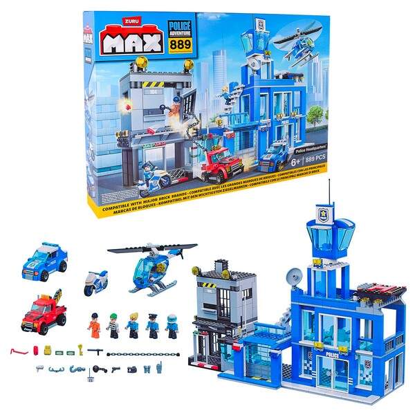 Конструктор Zuru MAX CITY Поліція арт. 83162 (6шт) 889 дет., короб.8*55*38см (шт.)