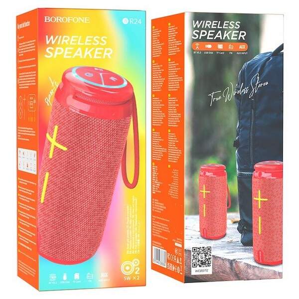 Портативна bluetooth колонка Borofone BR24 Fashion sports BT speaker Red (шт.)