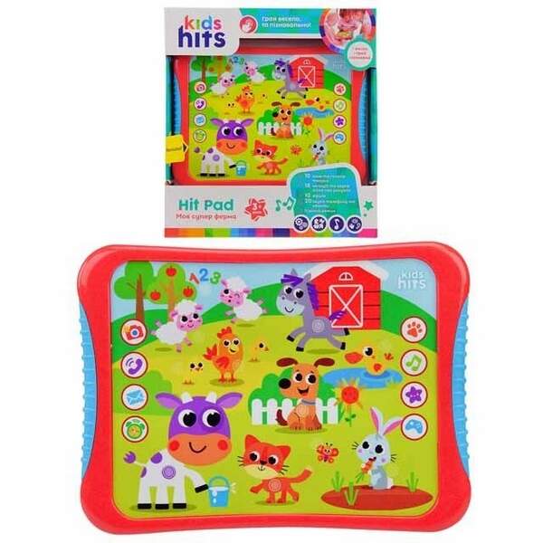 Планшет Kids Hits арт. KH01/004 (48шт)"Моя супер ферма"батар, на укр,назви тварин,звуки,вірши,мелоді (шт.)