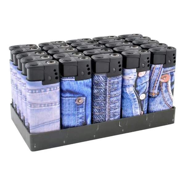 Запальничка KKK 975Led Jeans турбо (50/1000) (шт.)