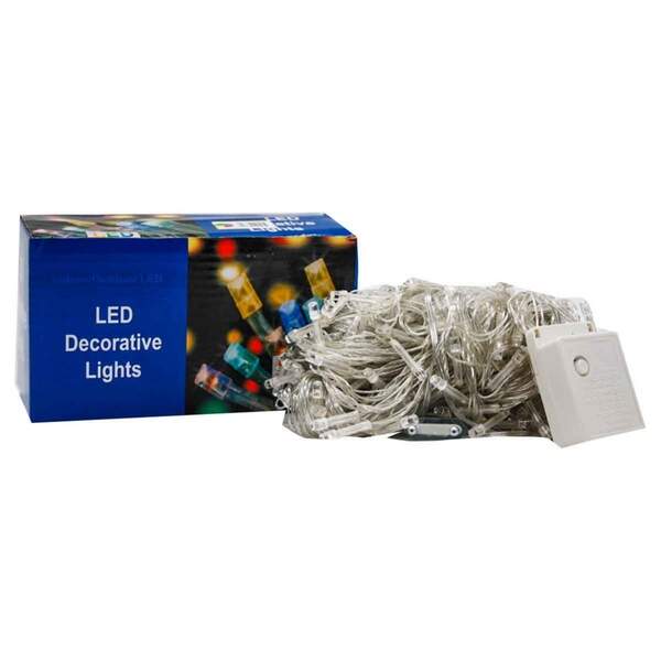 Гірлянда №NC127-300-mix прозор. 5шнур. 8функцій. 240-300LED ламп різн. кол. 16м 220v у кор. (100) (шт.)