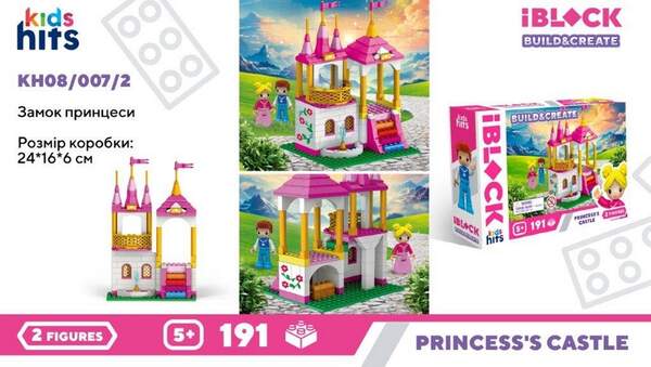 Конструктор Kids hits IBLOCK JUNIOR арт. KH08/007/2 (36шт/2)  191дет. короб. 24*16*6 (шт.)
