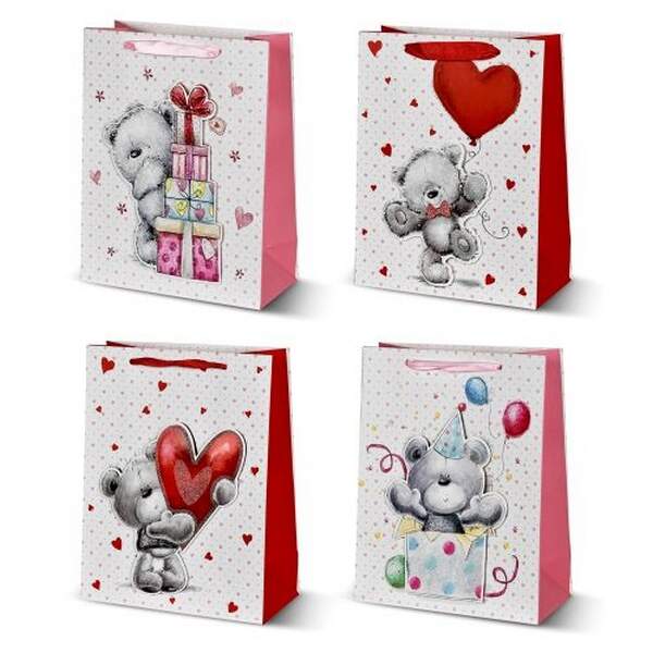 Пакет подарунковий паперовий L "Teddy 3D" 31*41*12см R96907-L (360шт) (шт.)