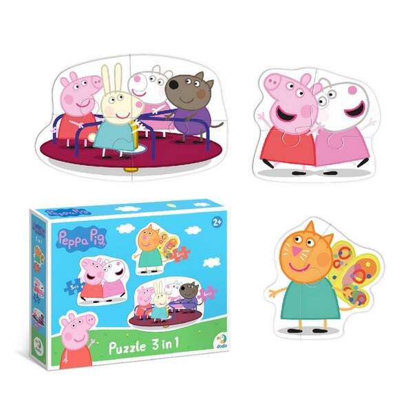 200339 Пазл 3 в 1 «Peppa Pig» (2+3+4 елементи) 200339 (шт.)