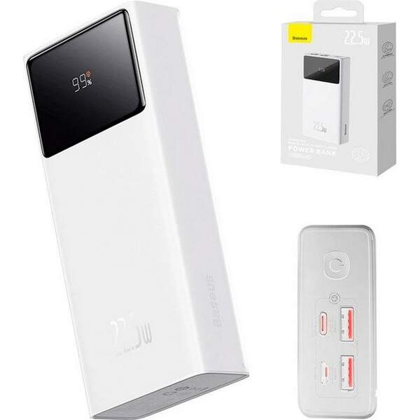 Power Bank Baseus Star Lord Display 22.5W 20000mAh White (PPXJ080002) (шт.)