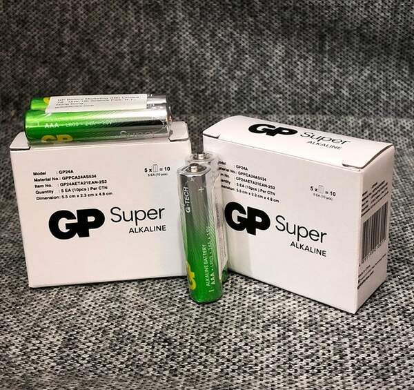 Батарейка GP SUPER ALKALINE 1.5V LR03 24A21-S2 ПВХ плівка 2 шт в упаковці (шт.)
