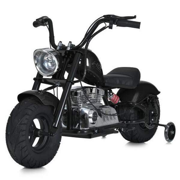 Мотоцикл M 6016AL-2(36V) (1шт) 2*18V9AH, 1*350W, USB, BLUETOOTH, TF,  шкіра, чорний (шт.)