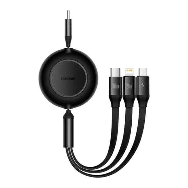 Кабель Baseus Bright Mirror 2 Series 3в1 Micro USB/Lightning/Type-C 100W 1,1m CAMJ010201 (шт.)