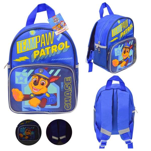 Дитячий рюкзак Paw Patrol арт. PL82311 (40шт) Гонщик, світловідбиваючі стрічки 20*12*26 см (шт.)