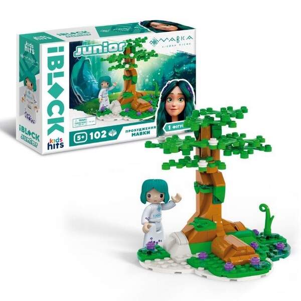 Конструктор Kids hits IBLOCK JUNIOR арт. PL-921-519 (24шт) МАВКА, 102 дет, 1 фігурка, наліпки, татую (шт.)