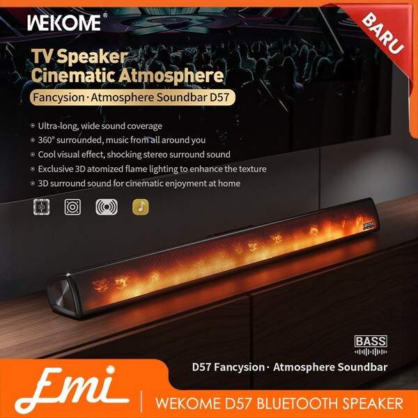 Колонка блютузна WEKOME D57 Bluetooth Speaker black (шт.)