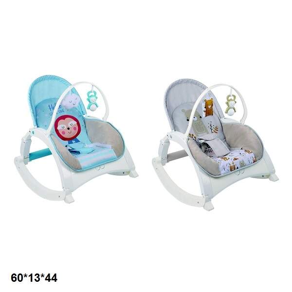 Дитячий шезлонг-гойдалка 954-3F/3H 0-18кг вібрац.муз.2в.кор.60*13*44 /4/ (шт.)