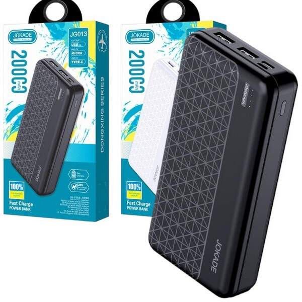 Портативний зовнішній акумулятор JOKADE 013 20000mAh чорний (шт.)