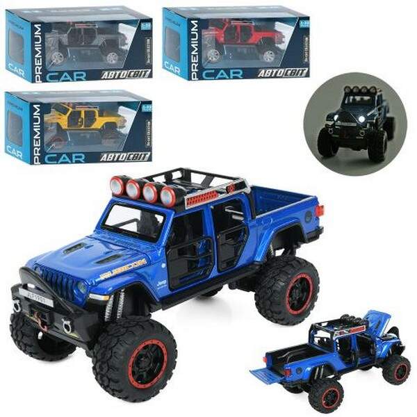 Джип AP-1859 (12шт) АвтоСвіт,1:32, метал,17см, звук,світло,відчиняються двері/капот,гумові колеса,ам (шт.)
