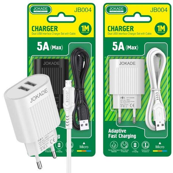 МЗП JOKADE JB004 2USB + кабель Micro black (шт.)