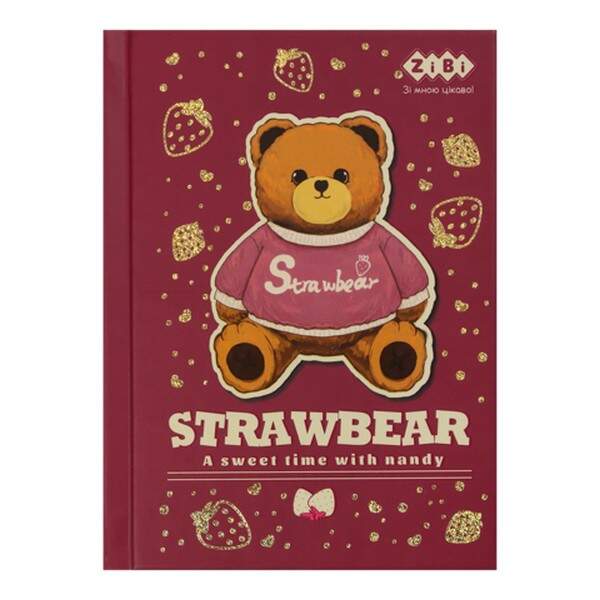 Блокнот BEAR TOY, А6, 64 арк., клітинка, тв. обл., мат. ламін.+лак, св.коричневий, KIDS Line ZB.1272 (шт.)