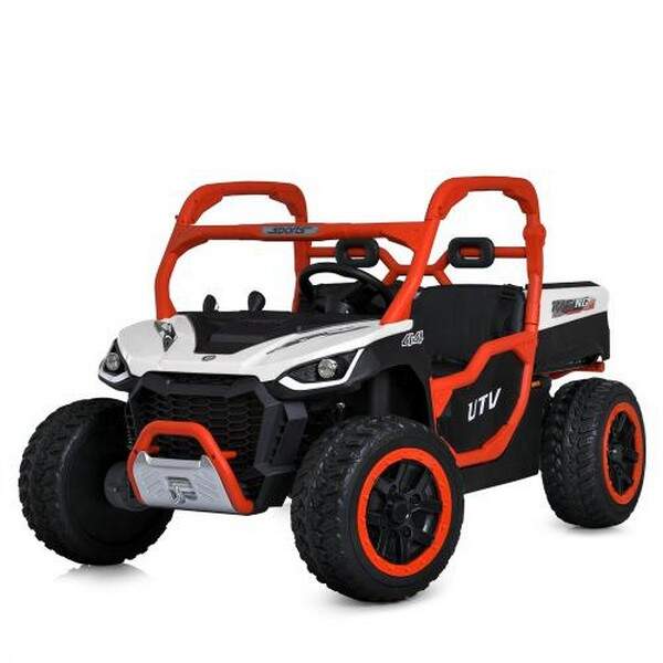 Джип M 6014EBLR-7(24V) (1шт) 2,4 р/к, 1акум24V10AH, 4мотори75W, муз,світло, USB, TF, EVA, помаранчев (шт.)