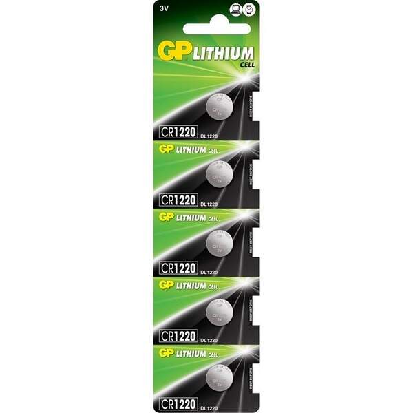 Батарейка GP дискова Lithium Button Cell 3.0V CR1220E-2CPU5 (шт.)