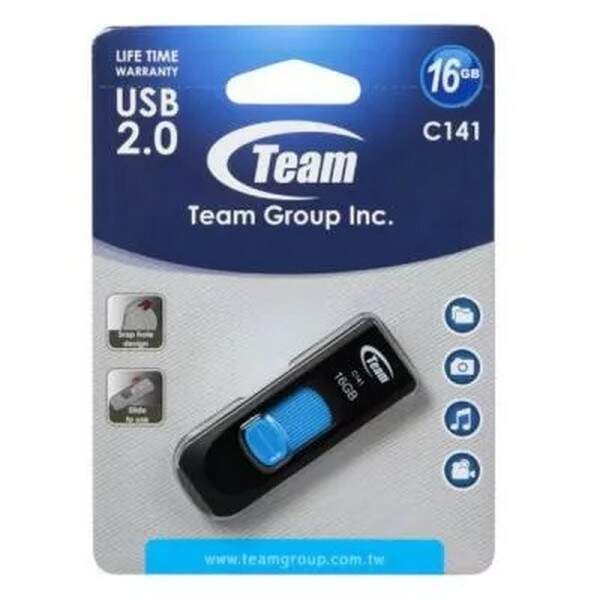 Team 16gb USB 2,0 C141 Blue (шт.)