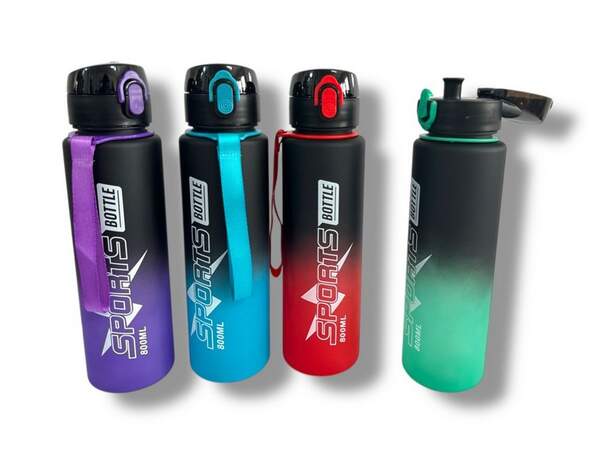 Пляшка для води пл. sports 800мл із руч. у кл. (25*7)см №XL-61 (1027) (100) (шт.)