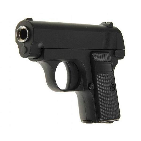 Пістолет страйкбольний G1 GALAXY COLT1908 металевий чорний (36 шт) (шт.)