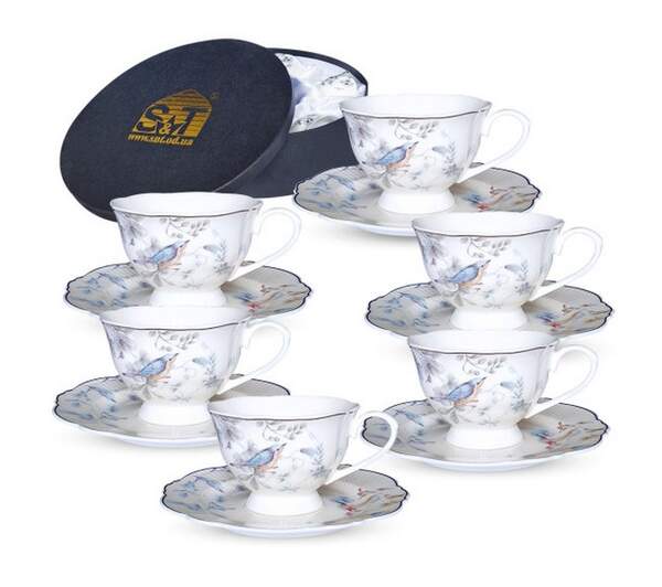 1994-00 Сервіз кавовий "Dayton Blue" 12пр.  (80 мл, 12 см) 1994-00 (шт.)