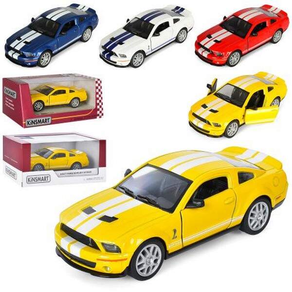 Модель легкова SHELBY GT500 (2007) 5'' KT5310W метал.інерц.відкр.дв.4кол.кор./96/ (шт.)