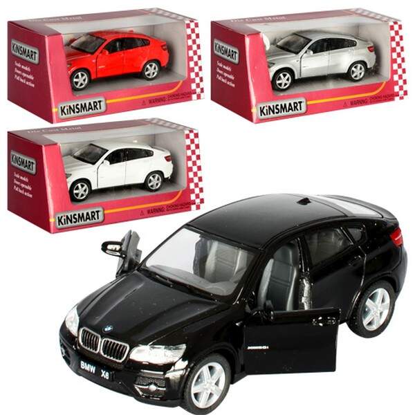 Модель легкова 5'' KT5336W BMW X6 метал.інерц.відкр.дв.1:38 кор.16*8*7,5 /96/ (шт.)