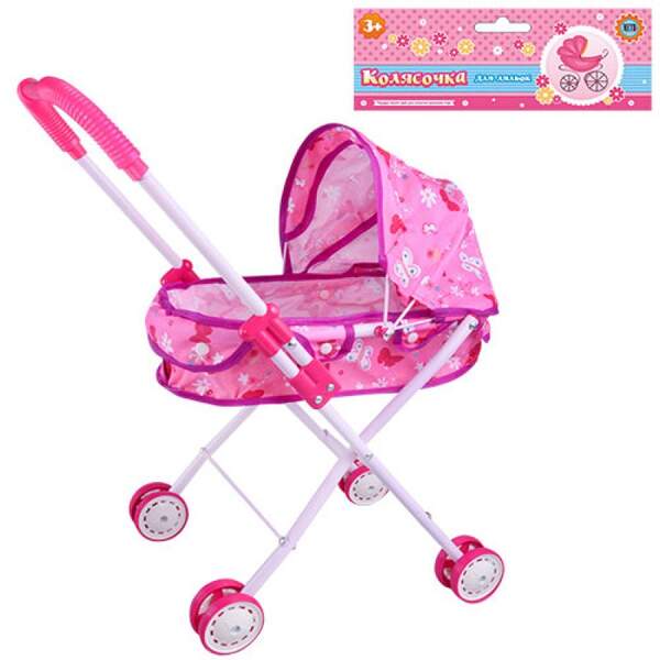 Коляска M 0354 U/R (24шт) залізн, класика, подвійні колеса, 3 кольори, у кульку, 54-46-26см (шт.)