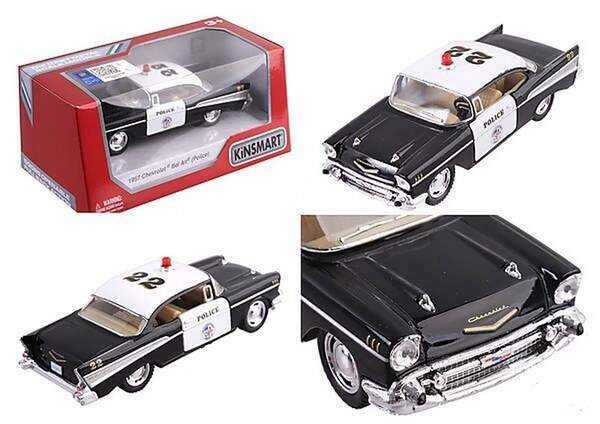 Модель легкова CHEVROLET BEL AIR (1957) 5'' KT5323W Police метал.інерц.відкр.дв.кор./96/ (шт.)