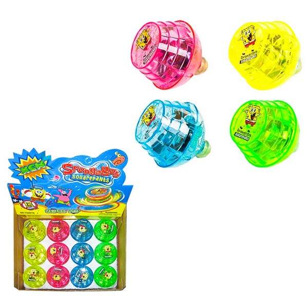 Дзига YQ2015 "Sponge Bob" муз.світ.4кольор.12шт.у кор./24/288/ (шт.)