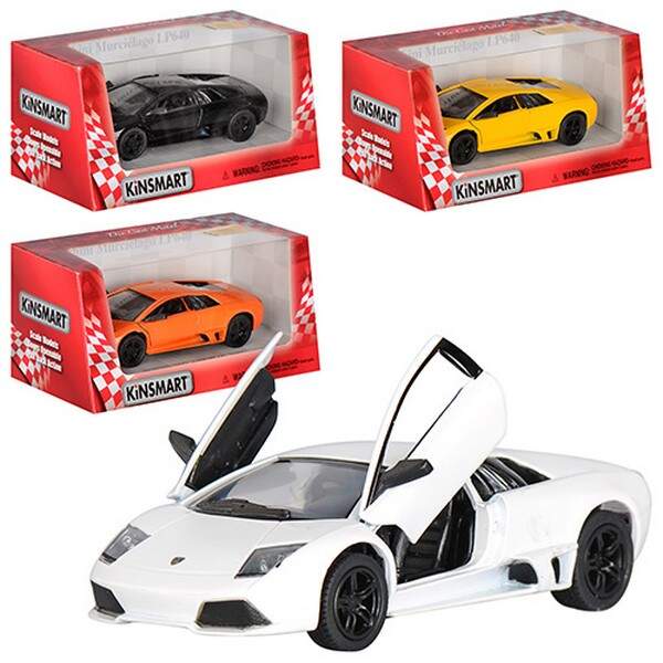 Модель легкова LAMBORGHINI MURCIELAGO LP640 5'' KT5317W метал.інерц.відкр.дв.4кол.кор./96/ (шт.)
