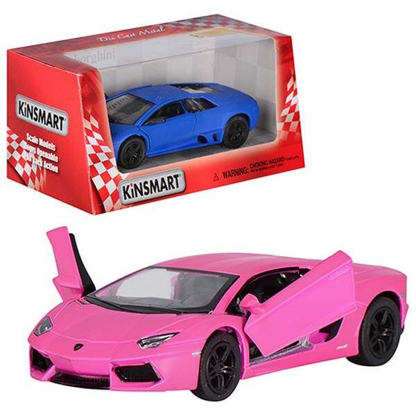 Модель легкова LAMBORGHINI 5'' KT5370W Matte метал.інерц.відкр.дв.3в.2кол.кор./96/ (шт.)