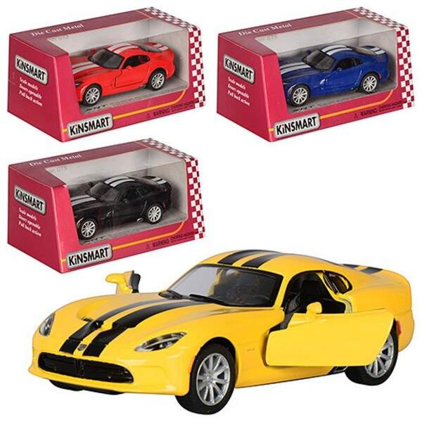 Модель легкова 5' KT5363FW 2013 SRT Viper GTS метал.інерц.відкр.дв.кор./96/ (шт.)